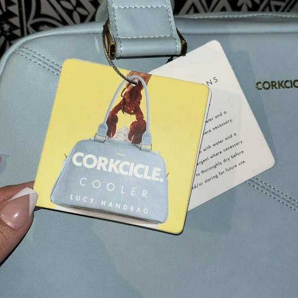 Corkcicle Lucy Cooler Bag Seafoam NWT - 18 can capacity no detachable strap - Picture 2 of 10